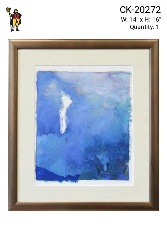 Framed Cleared Abstract Expressionist Painting - 1