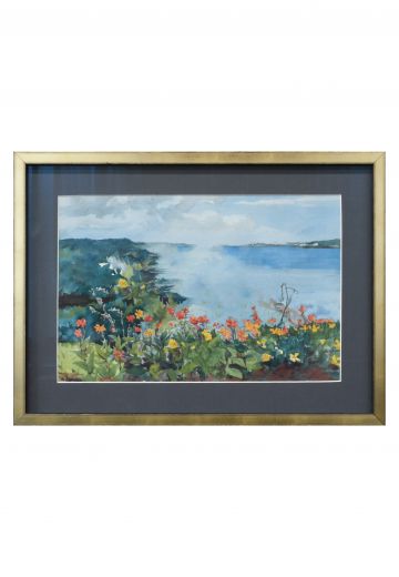 Framed Mullen Estate 25 Watercolor