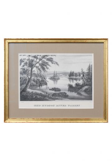 Gold Framed The Hudson River Valley Print