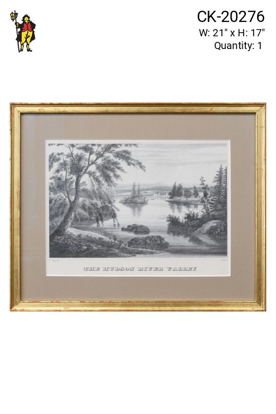 Gold Framed The Hudson River Valley Print