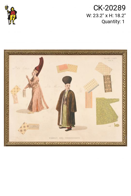 Wooden Framed Historical Ethnographic
