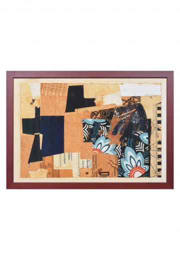 Framed Cleared Cubist Collage - 2