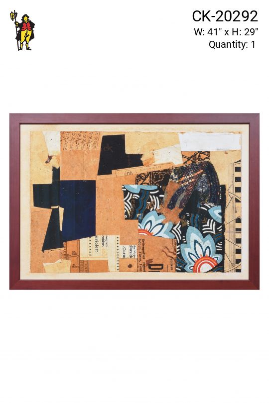 Framed Cleared Cubist Collage - 2