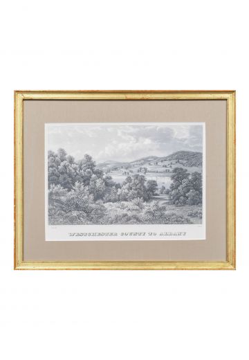 Gold Framed Cleared Westchester County to Albany Print