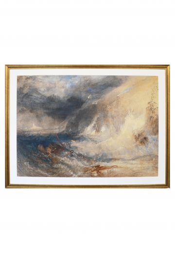 Framed Cleared Abstract Ocean Scene