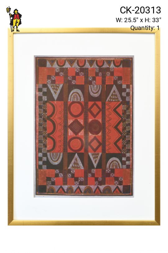 Framed Cleared Geometric Abstract Painting - 2