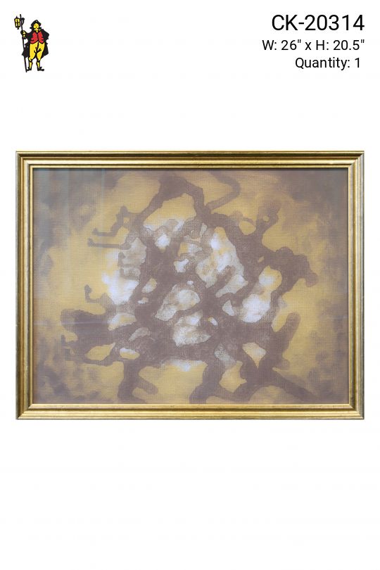 Framed Mid Century Abstract Painting
