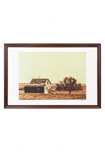 Framed Cleared Farm House Photograph