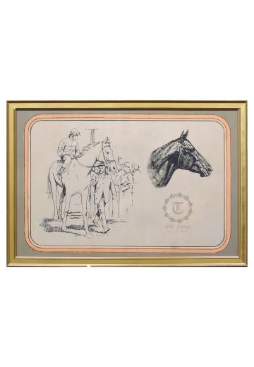 Gold Framed Cleared "Old Fancy" Print