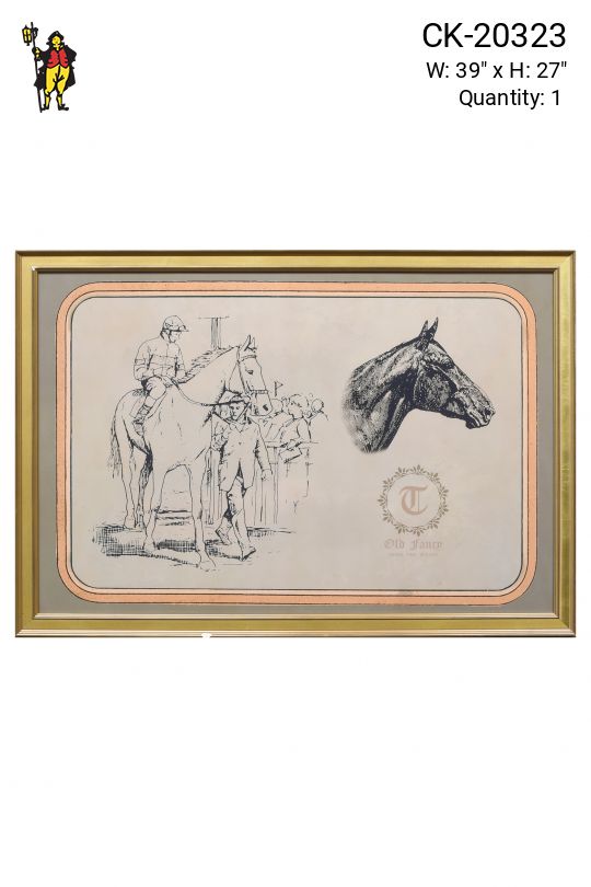 Gold Framed Cleared "Old Fancy" Print