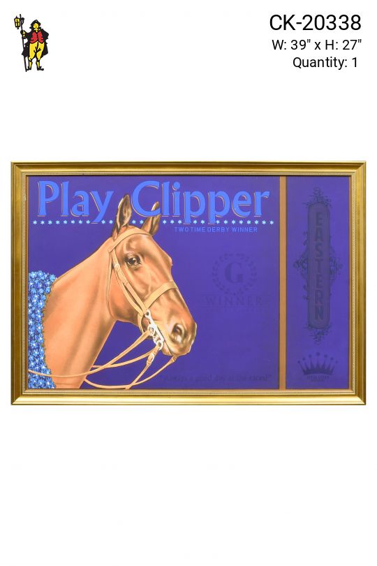 Gold Framed Cleared Two Time Derby Winner Print