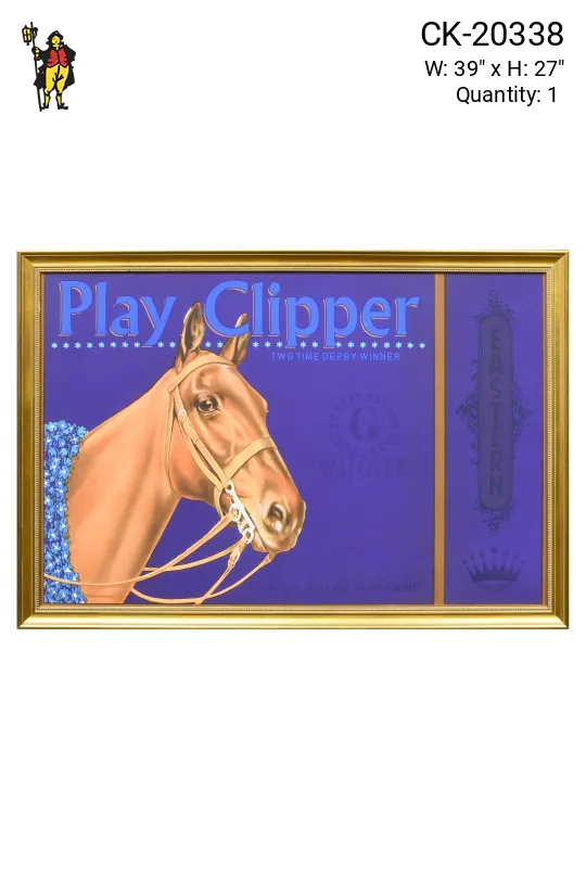 Gold Framed Cleared Two Time Derby Winner Print