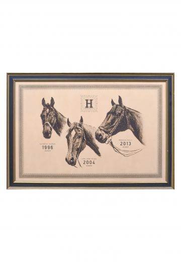 Framed Cleared "Three Winners" Print