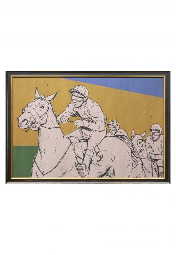 Framed "Sprint To The Finish" Print