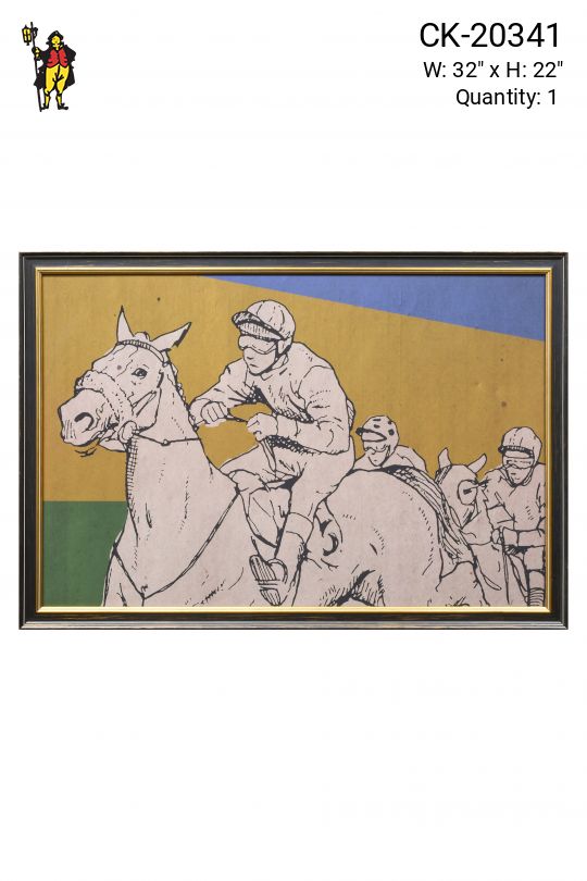 Framed "Sprint To The Finish" Print
