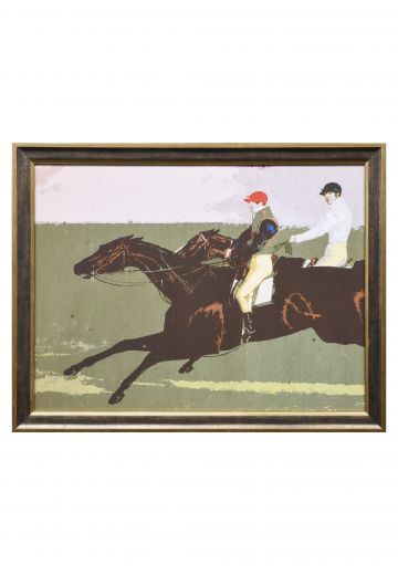 Framed Cleared "Out On A Run" Print