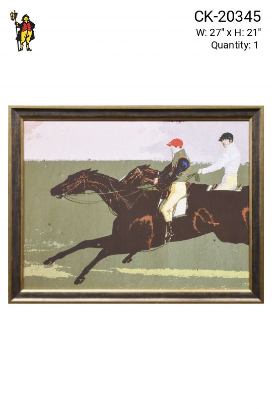 Framed Cleared "Out On A Run" Print