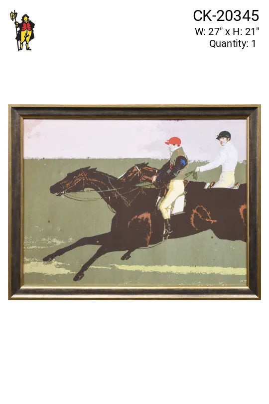 Framed Cleared "Out On A Run" Print