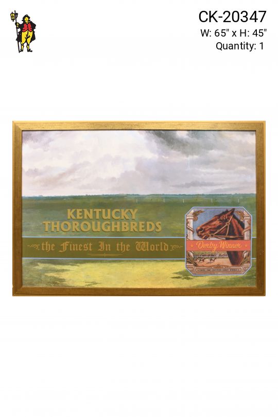 Framed Cleared Kentucky Thoroughbreds Print