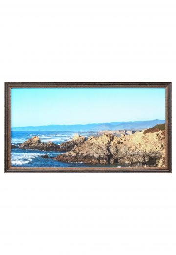 Framed Cleared Costal Landscape Photograph