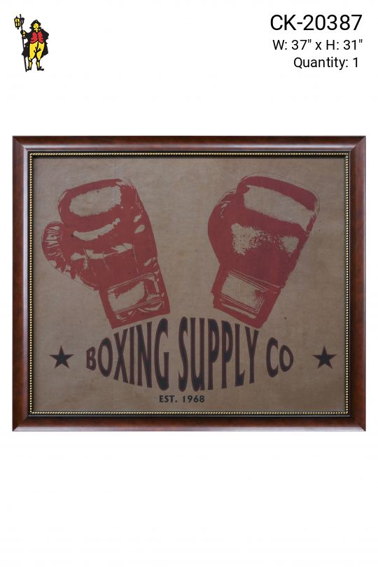 Framed Cleared Americana Boxing Advertisment