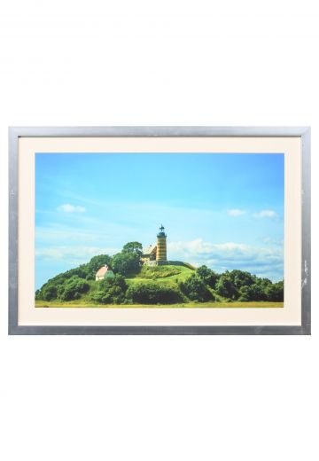Framed Cleared Danish Lighthouse Photograph