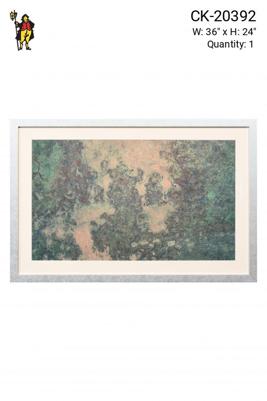 Framed Cleared Expressionist Painting