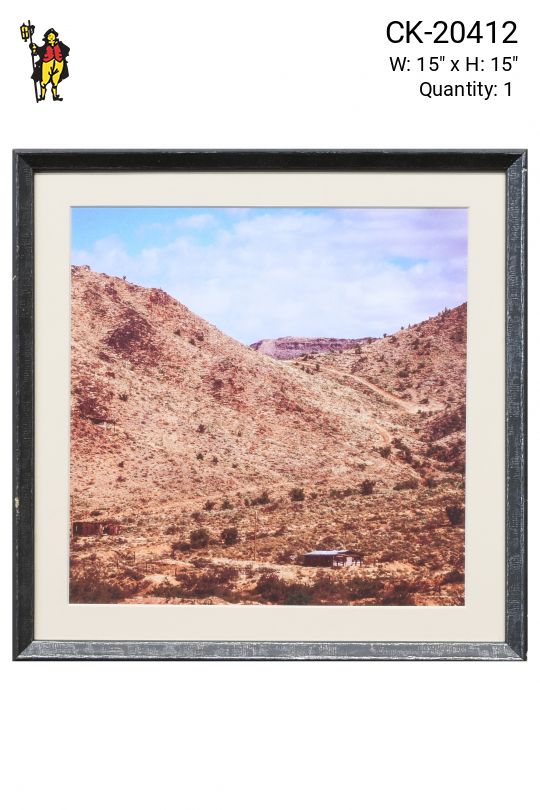 Framed Cleared Desert Photograph
