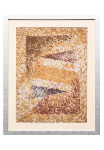 Framed Cleared Abstract Expressionist Painting