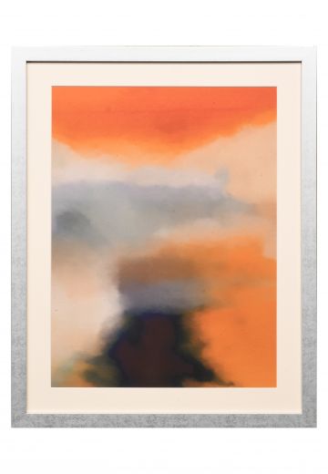 Framed Cleared Minimalist Abstract Painting