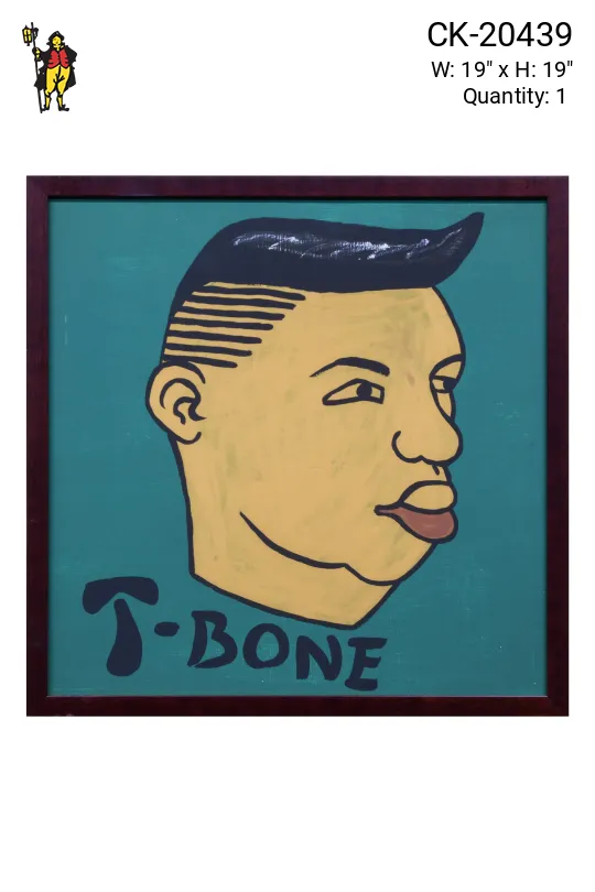 Framed Cleared "T-Bone" Barbershop Print