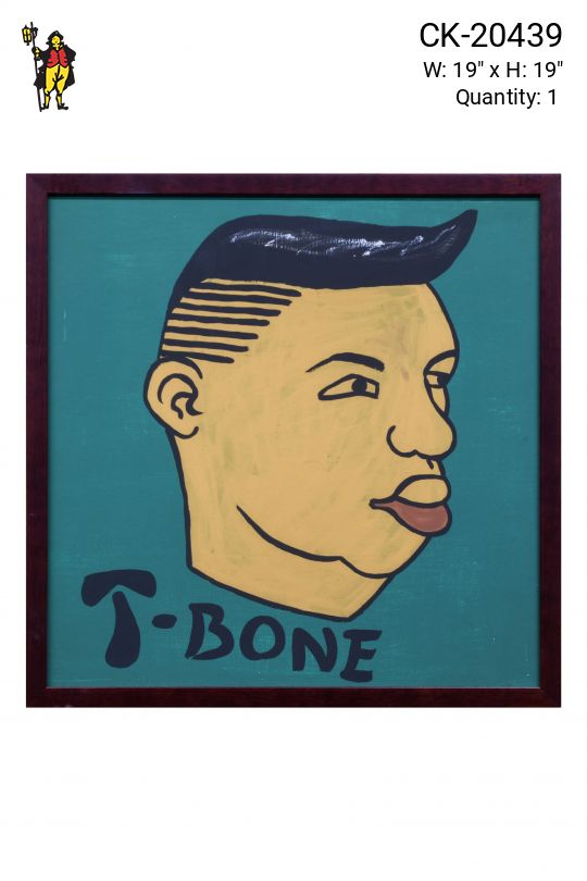 Framed "T-Bone" Barbershop Print