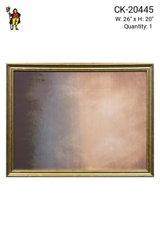 Framed Cleared Expressionist Gradient Painting