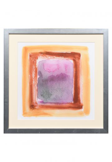 Framed Cleared Abstract Overlaying Color Blocks