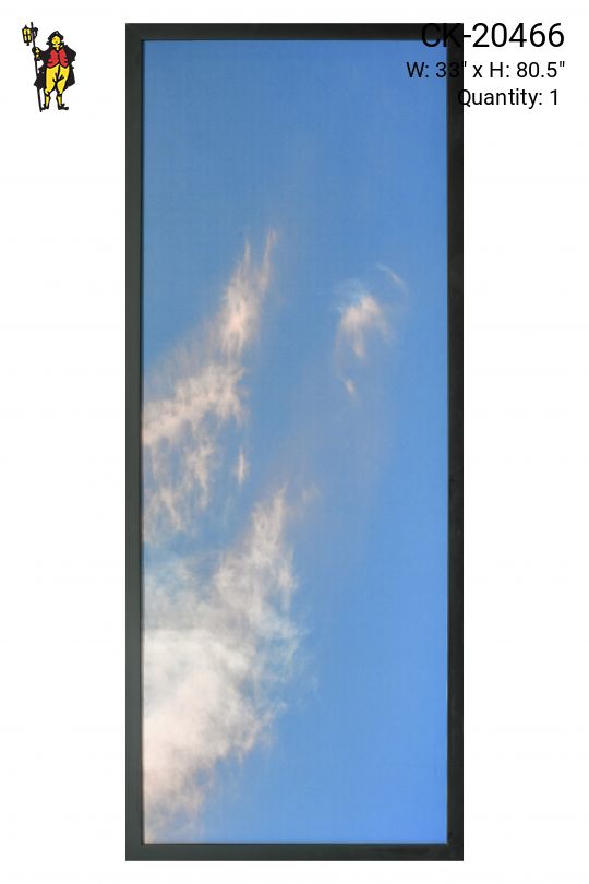 Black Framed Cleared Sunset Sky Painting - 3