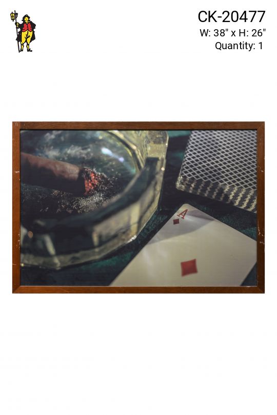 Framed Cleared Poker Photograph