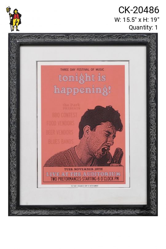 Framed College Music Poster