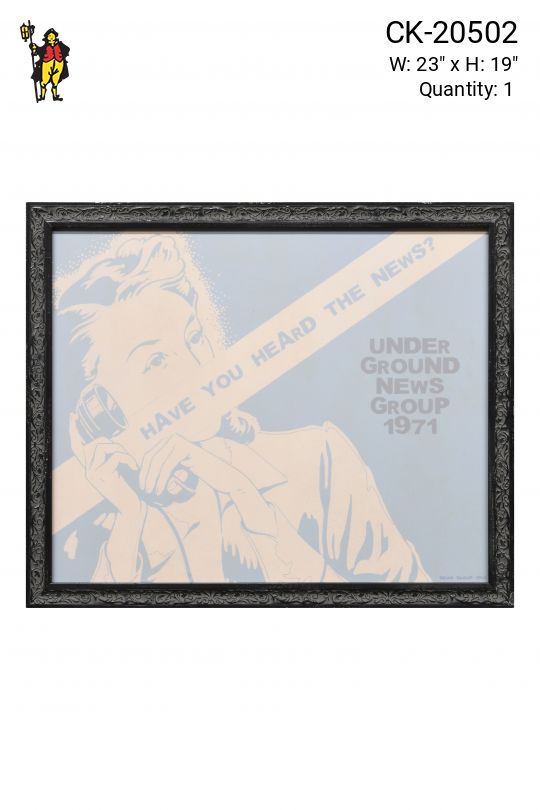 Framed Cleared 1970s Magazine Cover