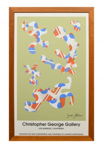 Wooden Framed Cleared Christopher George Gallery Signage