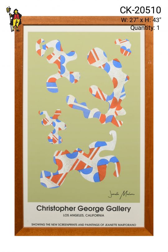 Wooden Framed Cleared Christopher George Gallery Signage