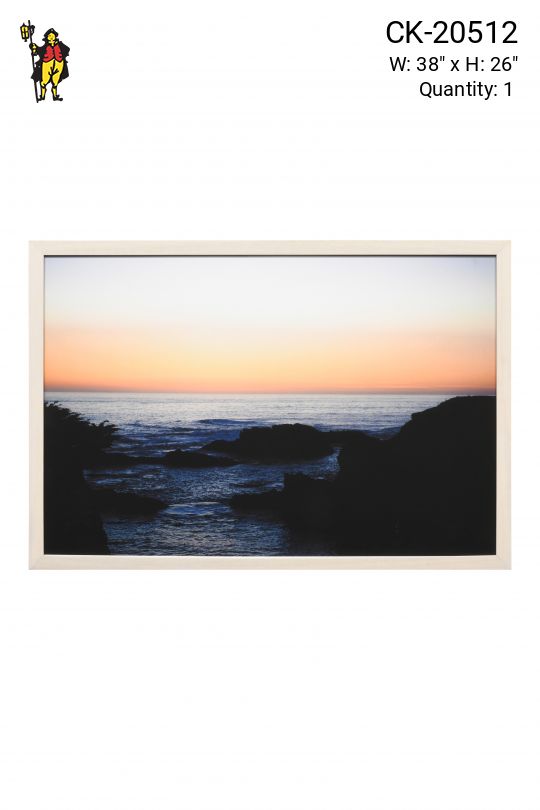 Framed Cleared Beach Landscape Photograph - 2