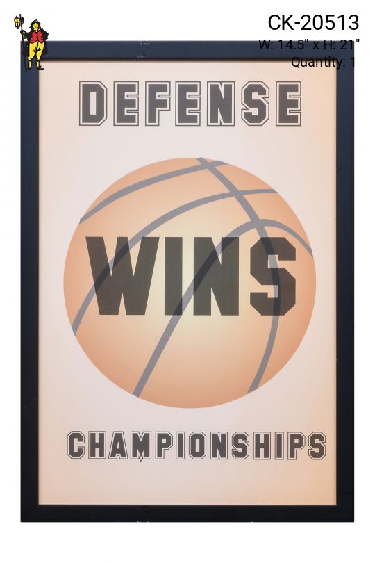 Framed Cleared Basketball Poster