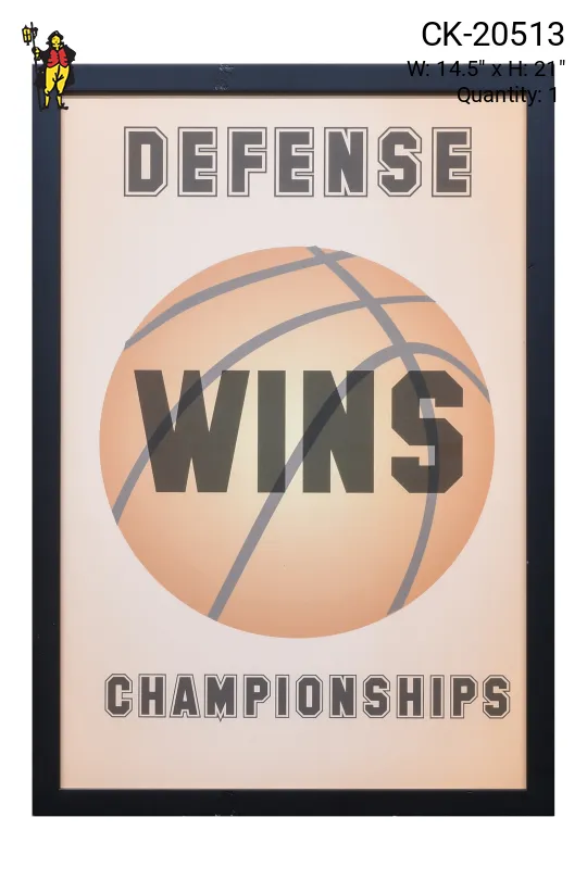 Framed Cleared Basketball Poster