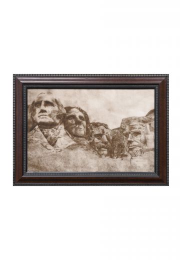 Framed Cleared Mount Rushmore Illustration