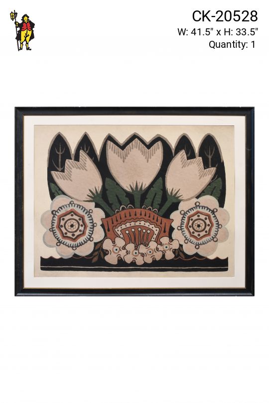 Framed Cleared Eastern European Folk Art