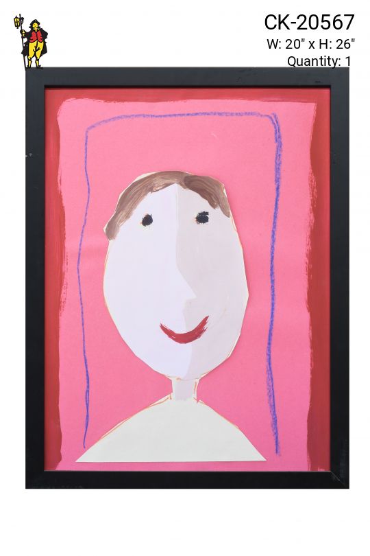 Framed Cleared Kids Art Self Portrait - 3