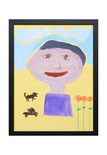 Framed Kids Art Self Portrait - 4