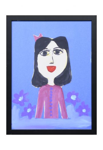 Framed Cleared Kids Art Self Portrait - 6