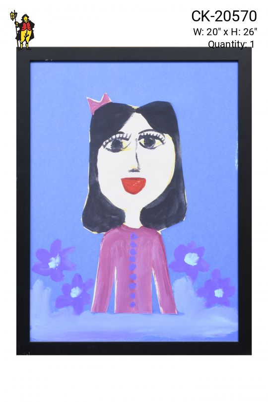 Framed Cleared Kids Art Self Portrait - 6