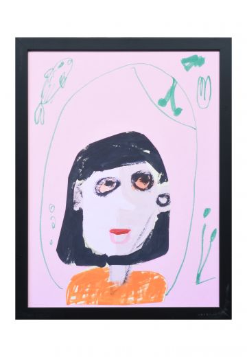 Framed Kids Art Self Portrait - 8